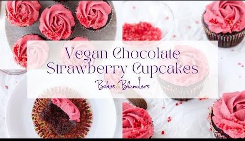 Vegan Cupcake Recipe: Award-Winning Chocolate Strawberry Delight