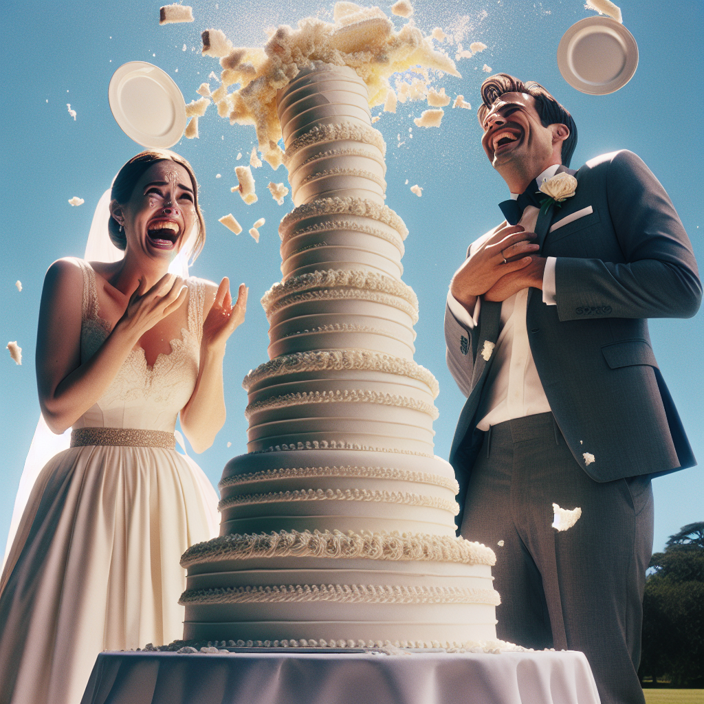 Couple’s Wedding Cake Disaster Turns into Hilarious Memory