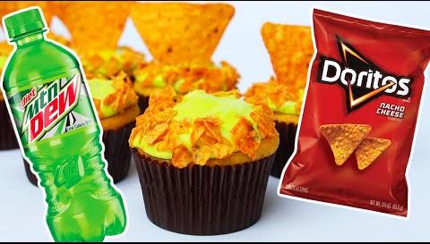 Mountain Dew Doritos Cupcakes: Unconventional Fusion Delights Taste Buds