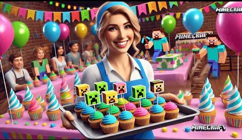 Pixel Style Cupcake Toppers: Elevate Your Celebration Decor